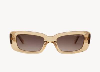 Dmy By Dmy Preston Rectangular Sunglasses Transparent Beige