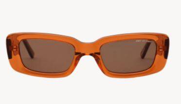 Dmy By Dmy Preston Rectangular Sunglasses Transparent Amber