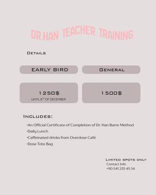 Dr.Han Barre Teacher Training