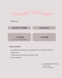 Dr.Han Barre Teacher Training - Thumbnail