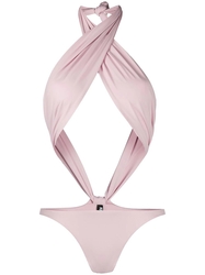 The Showpony Swimsuit Pastel Pink Solid - Thumbnail