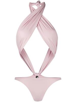 The Showpony Swimsuit Pastel Pink Solid